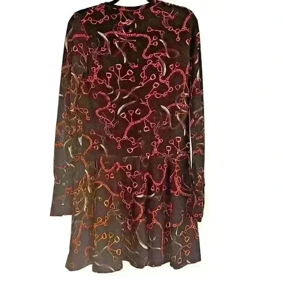 Zara Sz S Equestrian Drop Waist Dress Pull On Cozy Preppy - Picture 1 of 16